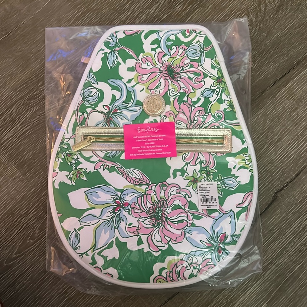 Lilly Pulitzer tennis racquet cover